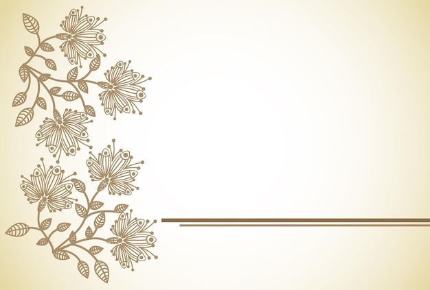 Vintage Creative Floral On gradient Vector Background Design 2