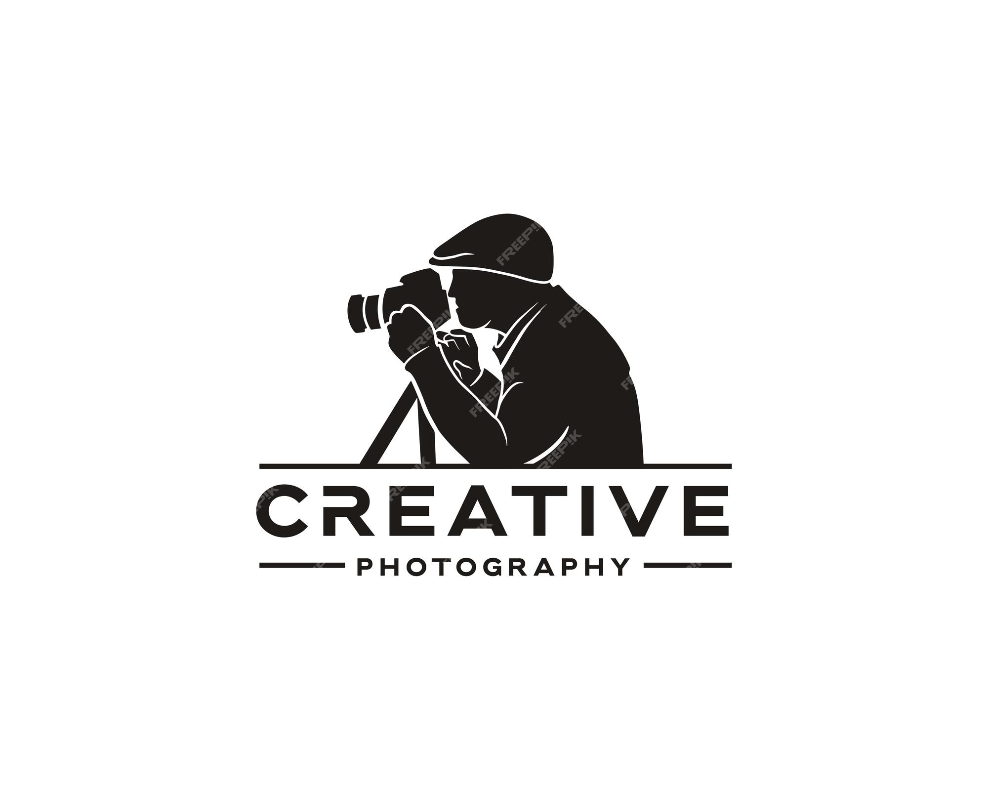 Vintage creative photography logo design for photographer or ...