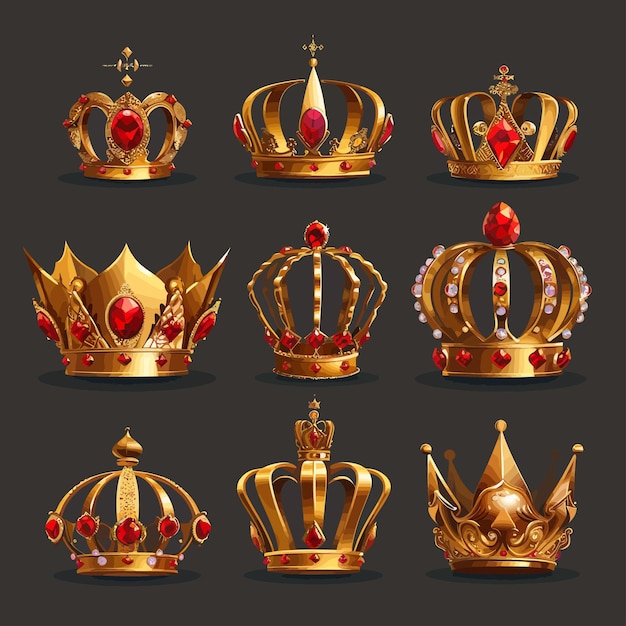 Vector vintage crown