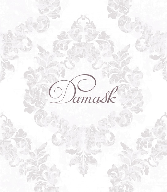 Vintage damask ornamented pattern