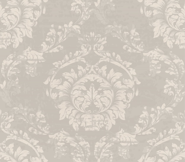 Vintage damask pattern, baroque royal background