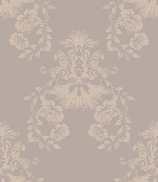 Vintage damask pattern