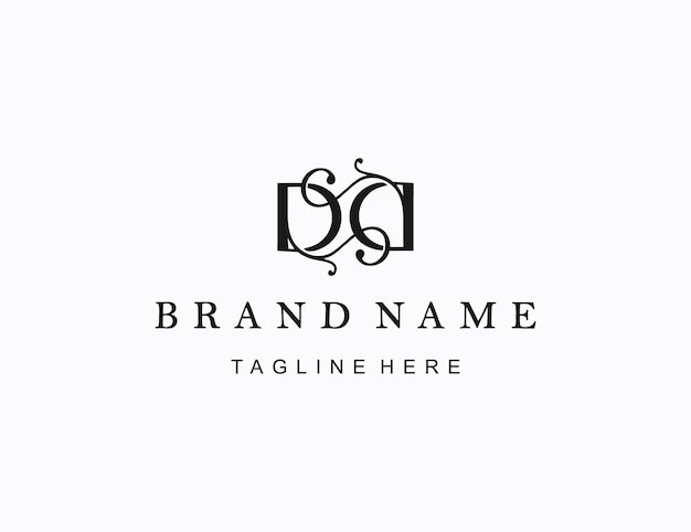 Vector vintage dd initials letter logo design