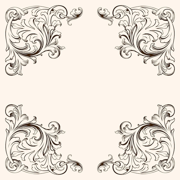 Vector vintage decorative frame