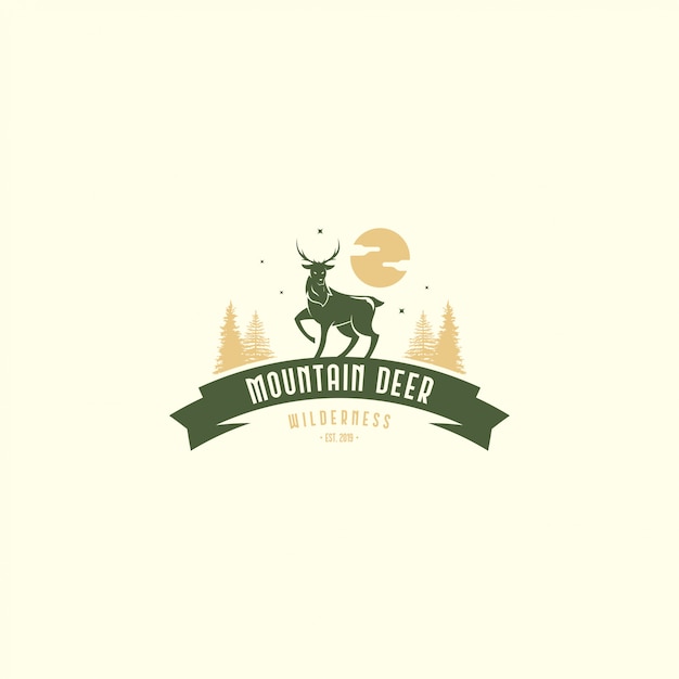 Vintage deer logo