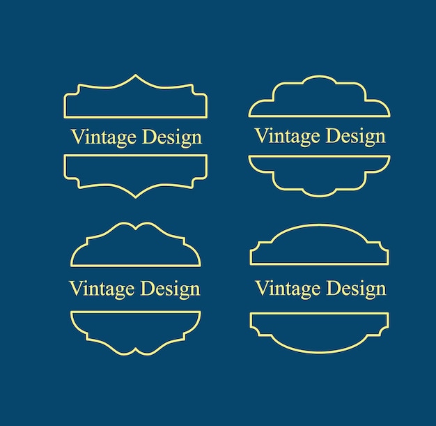 Vettore design vintage per il prodotto dell'etichetta