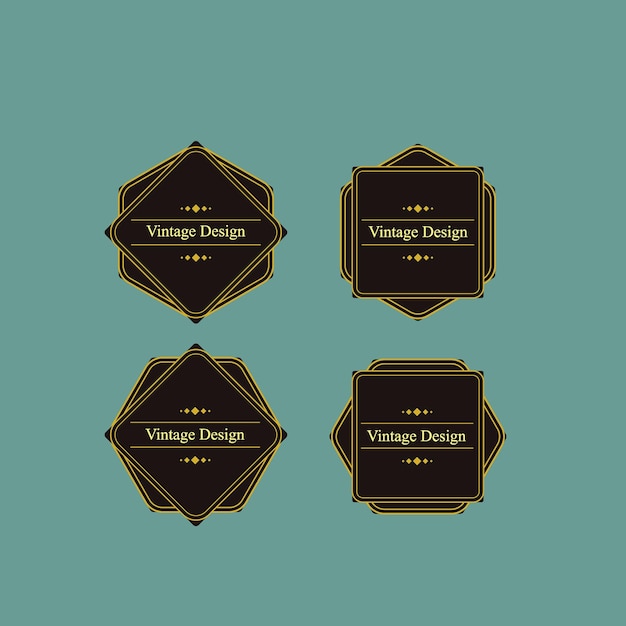 Vector vintage design for premium label product