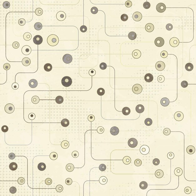 Винтажный электронный бесшовный рисунок с эффектом гранжа