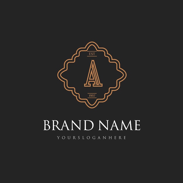 Vector vintage and elegant logo