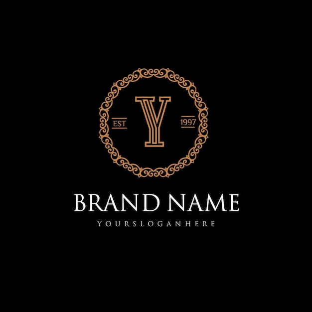 Vector vintage and elegant logo
