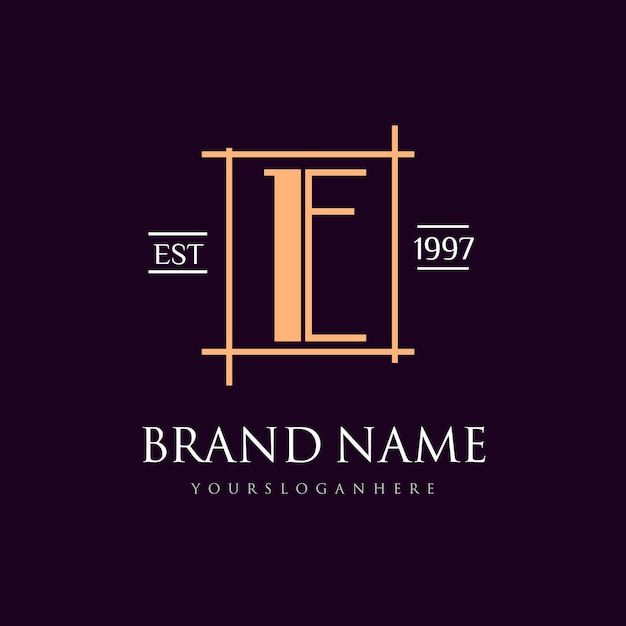 Vector vintage and elegant logo