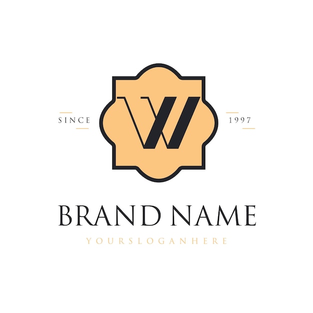 Vector vintage and elegant logo