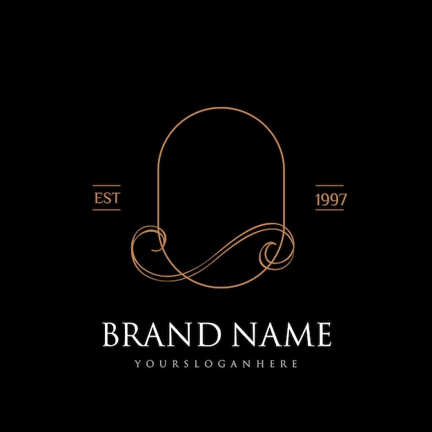 Vector vintage and elegant logo