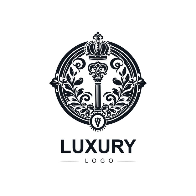 Vintage en luxe logo sjabloon voor uw bedrijf