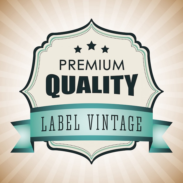 Vector vintage en retro labelontwerp.