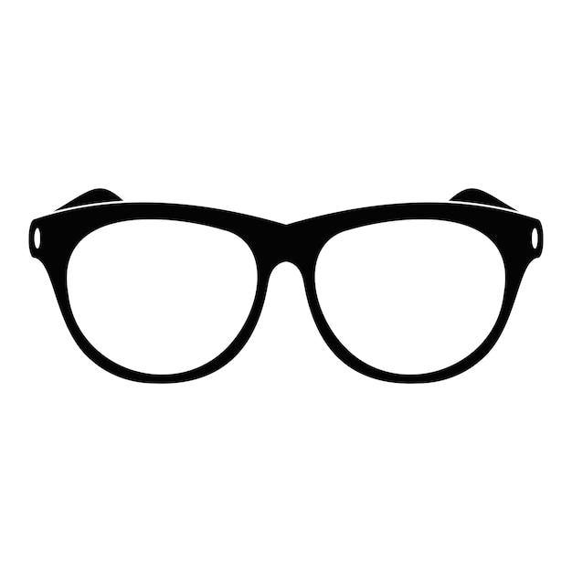 Vector vintage eyeglasses icon simple illustration of vintage eyeglasses vector icon for web