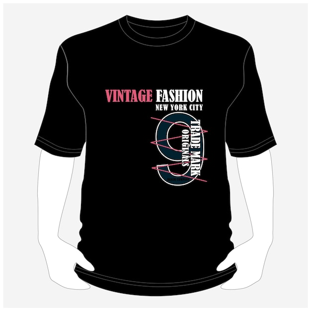 Vector vintage fashion new york city graphic slogan t shirt design