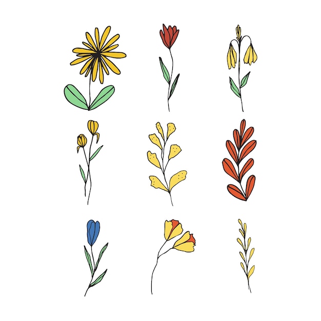 Vector vintage floers