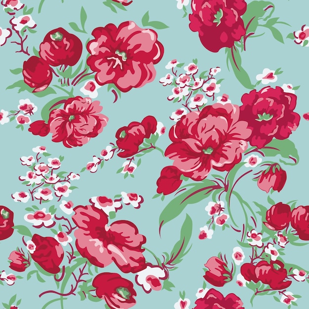 Vintage Floral Background  seamless pattern