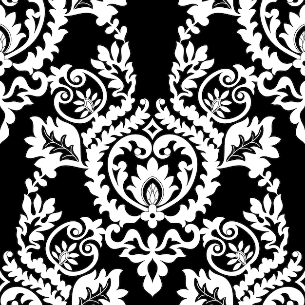 Vector vintage floral ornamental seamless pattern. vector.