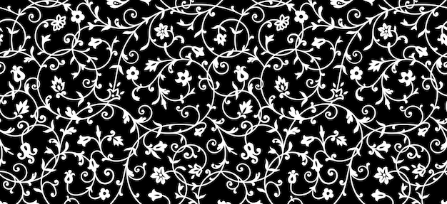 Vettore motivo floreale vintage ornamento ricco, modello vecchio stile per sfondi, tessuti, scrapbooking ecc.