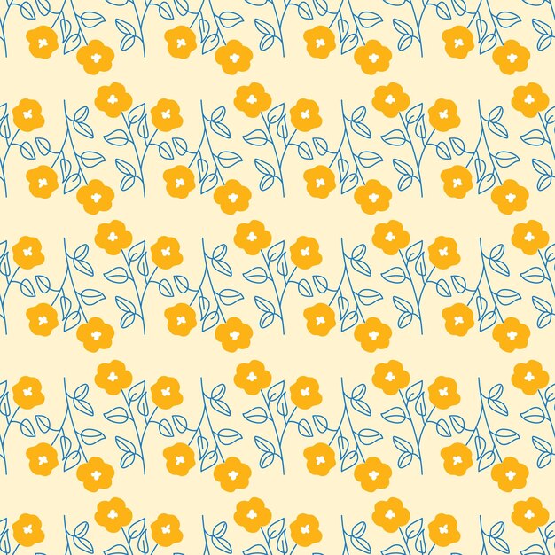 Vintage floral seamless pattern background