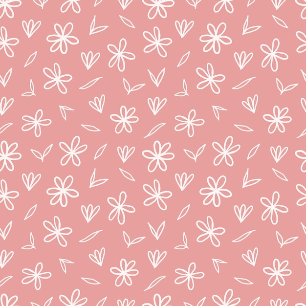 Vector vintage floral seamless pattern background