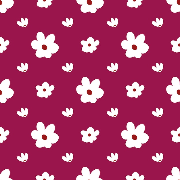 ヴィンテージの花のシームレスパターン背景