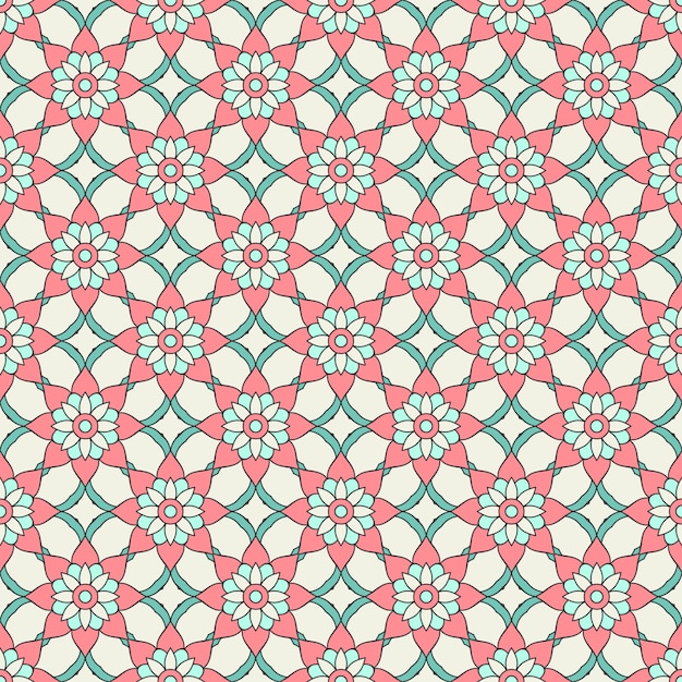 Vintage floral seamless pattern