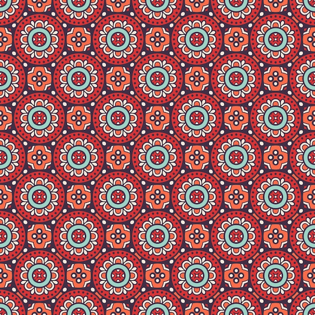 Vintage floral seamless pattern