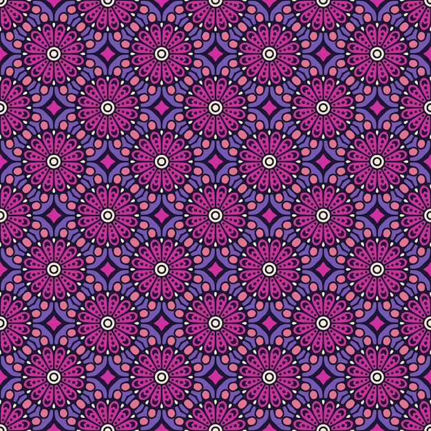 Vector vintage floral seamless pattern