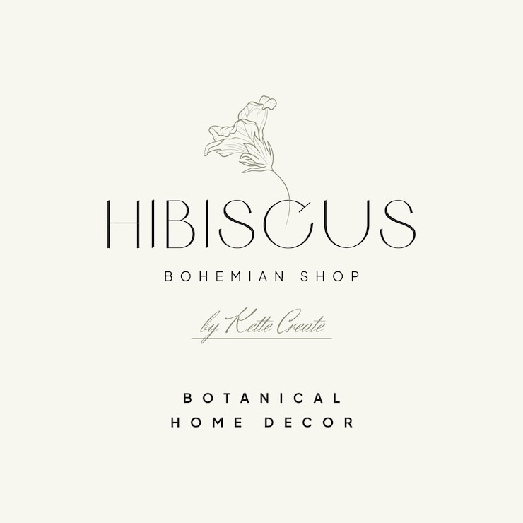 Vector vintage flower logo template illustration for branding