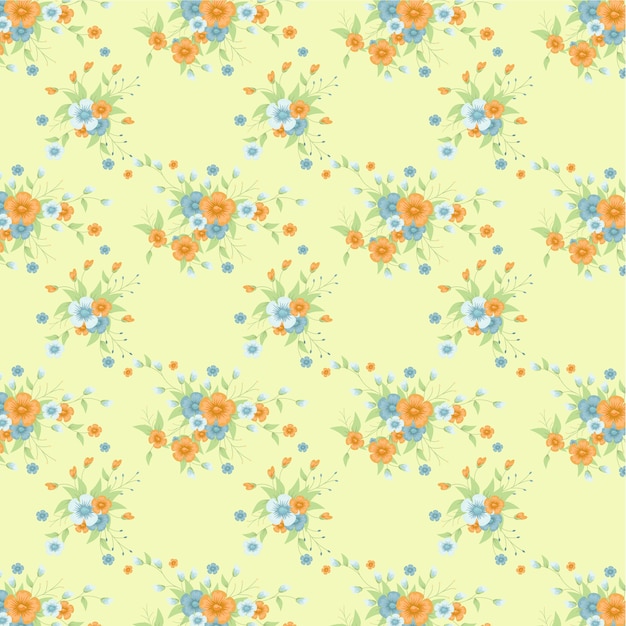 Vintage flowers background. shabby vector background