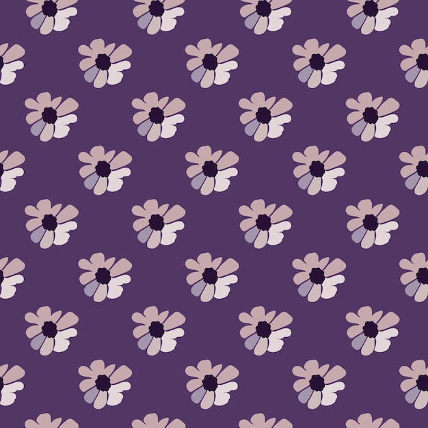 ヴィンテージの花のシームレスなパターン レトロなグルーヴィーな花の背景 抽象的な様式化された植物の壁紙 ファブリック テキスタイル プリント包装紙ファッション インテリア カバー イラストのデザイン