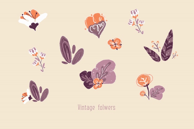 Vintage flowers