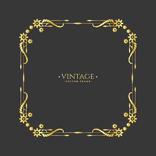 Vintage frame calligraphic ornamental frame collection vector file