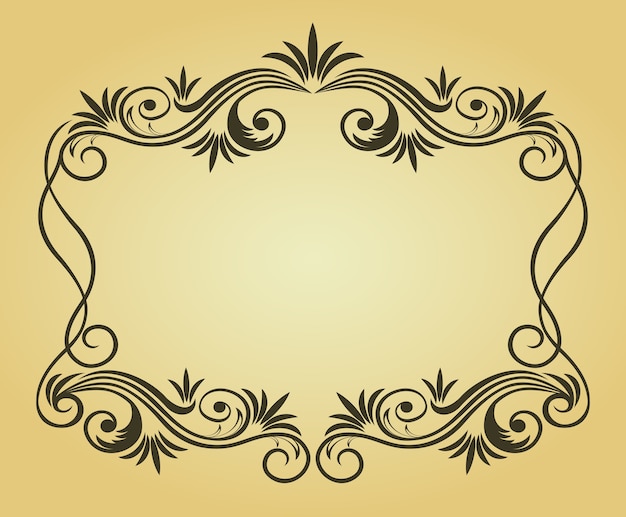 Vintage frame for design