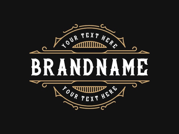 Vintage frame logo