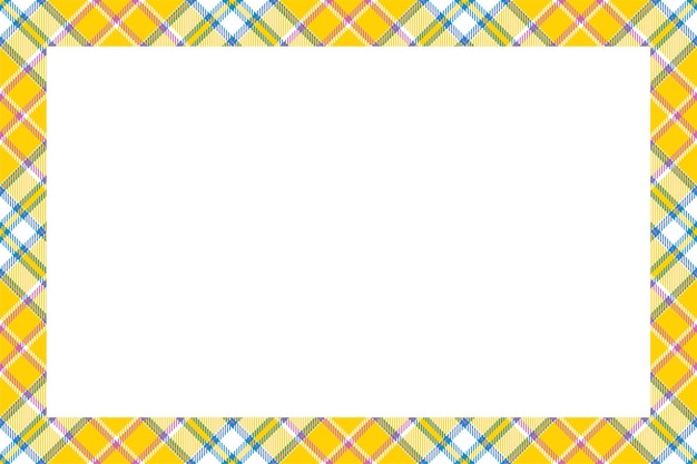 Vintage frame  . Scottish border pattern retro style.   Tartan plaid ornament.