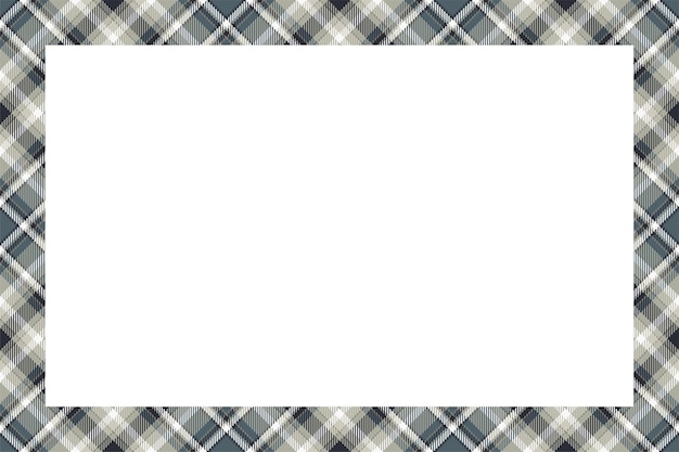 Vector vintage frame  . scottish border pattern retro style.   tartan plaid ornament.