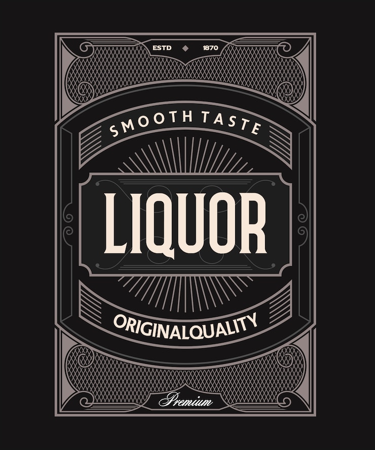 Vector vintage frame sieraad decoratief label