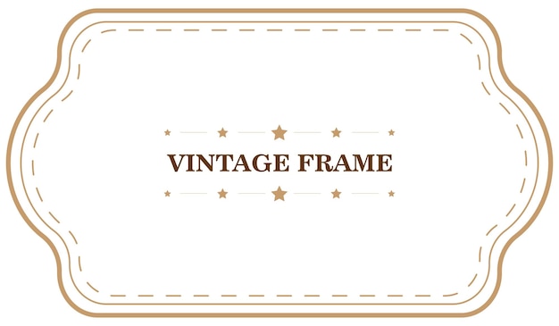 Vintage frame sjabloon Vector illustratie