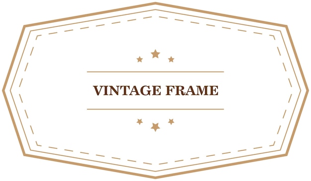 Vector vintage frame template vector illustration