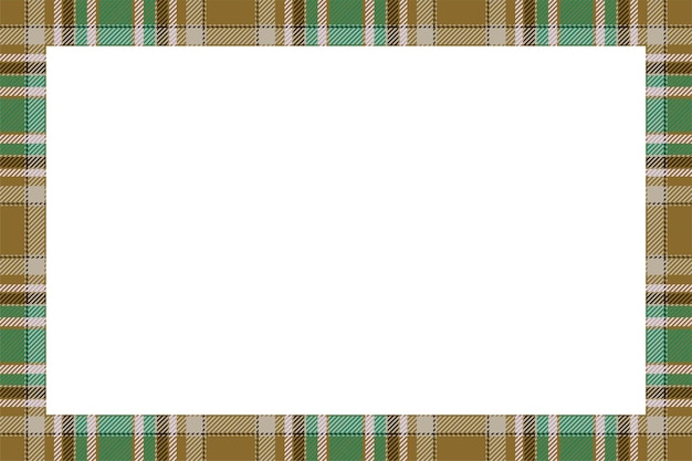 Vintage frame vector. Schotse grens. Tartan geruite sieraad.