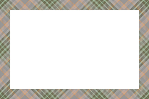 Vintage frame vector. Schotse grens. Tartan geruite sieraad.