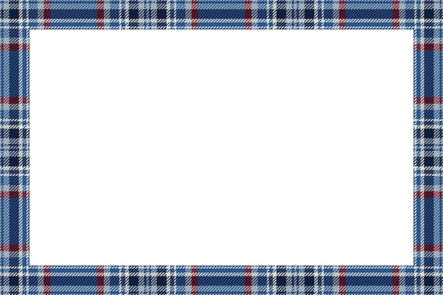 Vintage frame vector. scottish border pattern retro style. beauty empty background, template for photo, portrait, album. tartan plaid ornament.