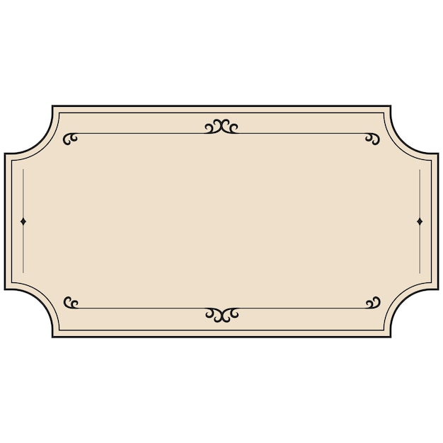 Vector vintage frame