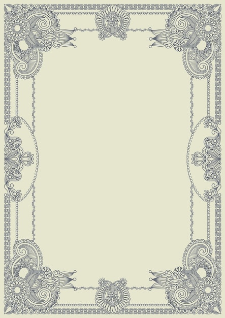 Vector vintage frame