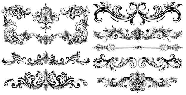 Vintage frames and banners Vector illustration