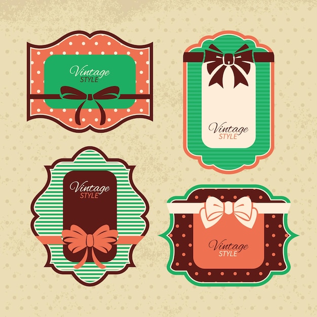 Vector vintage frames